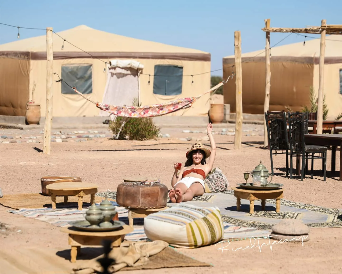 A quiet moment outdoors at Rimal Tata Camp